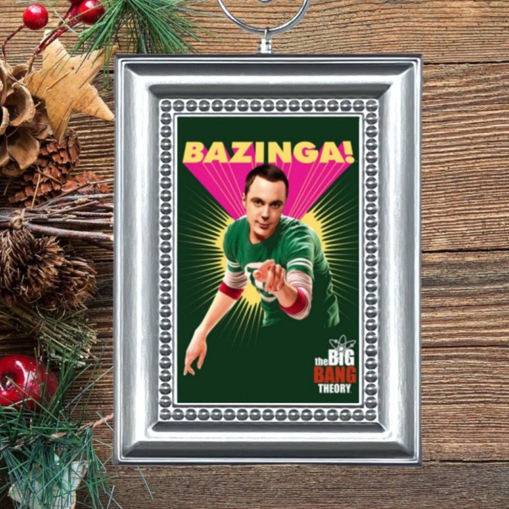 The Big Bang Theory Sheldon Cooper BAZINGA Christmas‎ Tree Ornament
